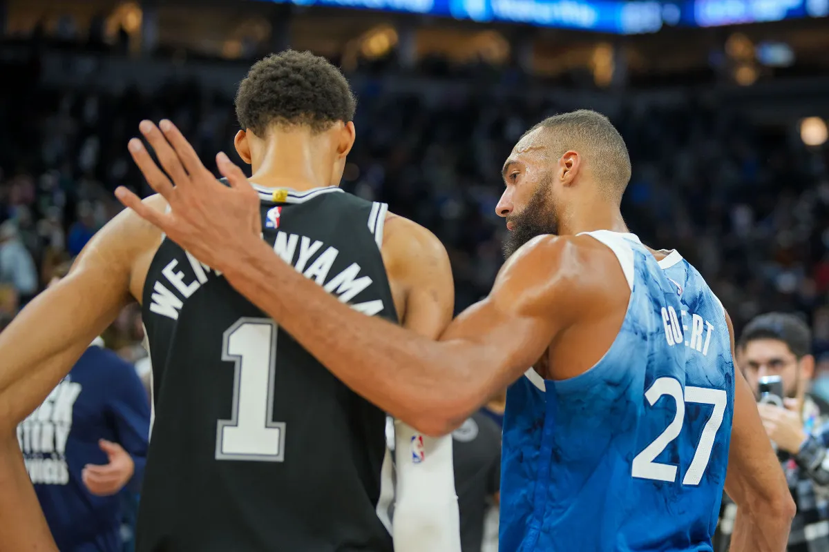 Rudy Gobert et Victor Wembanyama