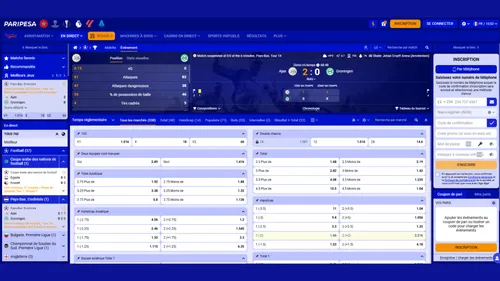 Pariez en direct avec Paripesa