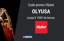 Code promo Olybet OLYUSA : 100€ de bonus de bienvenue offert dès l’inscription en Janvier 2026