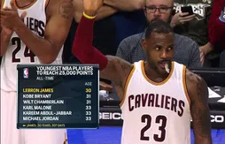 LeBron James devient le plus jeune joueur à atteindre les 25 000 points