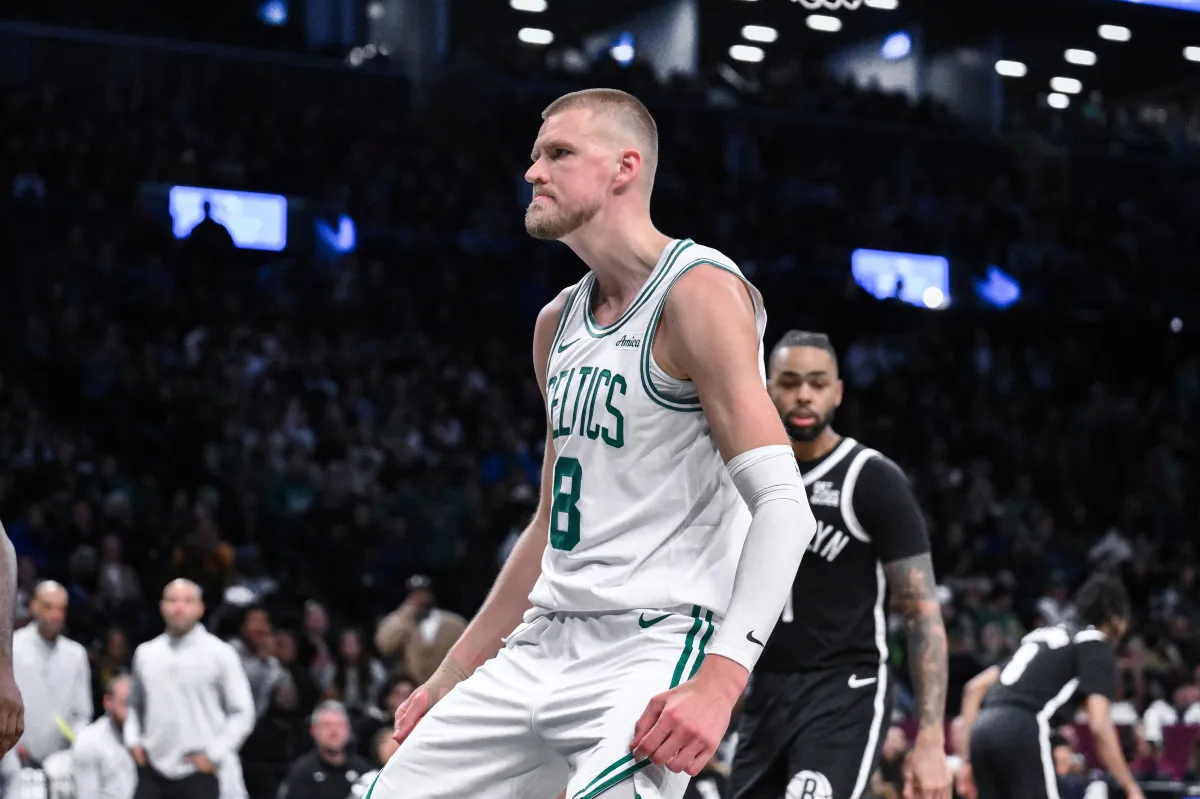 Kristaps Porzingis avec les Celtics