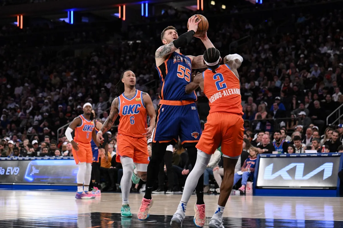 Isaiah Hartenstein avec les Knicks contre le Thunder