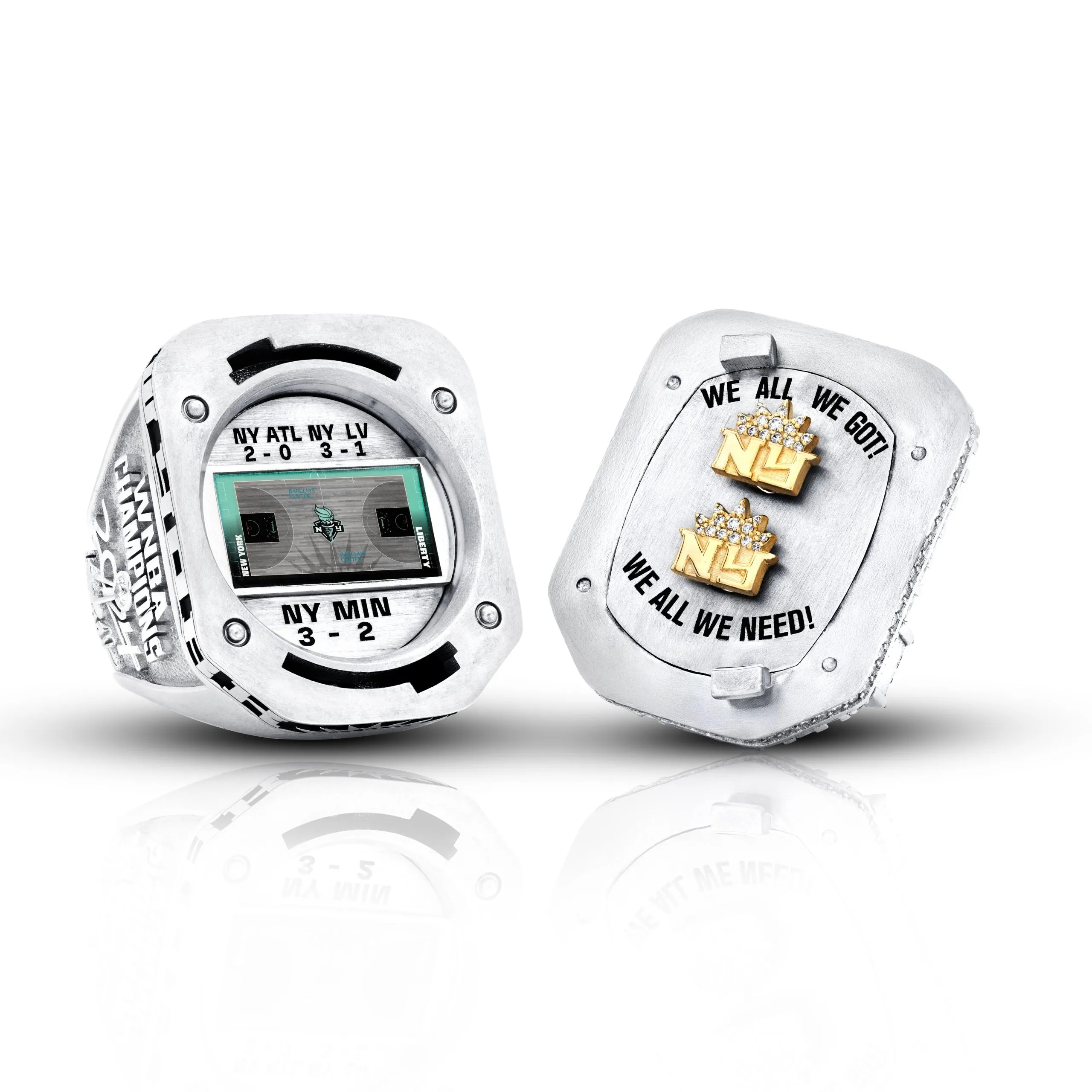 Les bagues de champion du New York Liberty