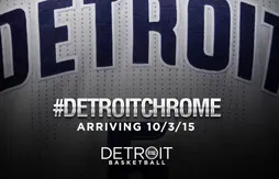 Un maillot “chromé” pour les Pistons