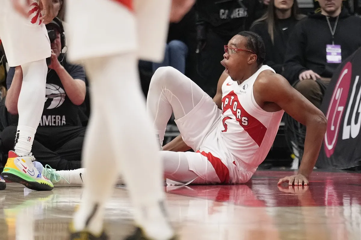 Scottie Barnes (Raptors) blessé contre les Knicks
