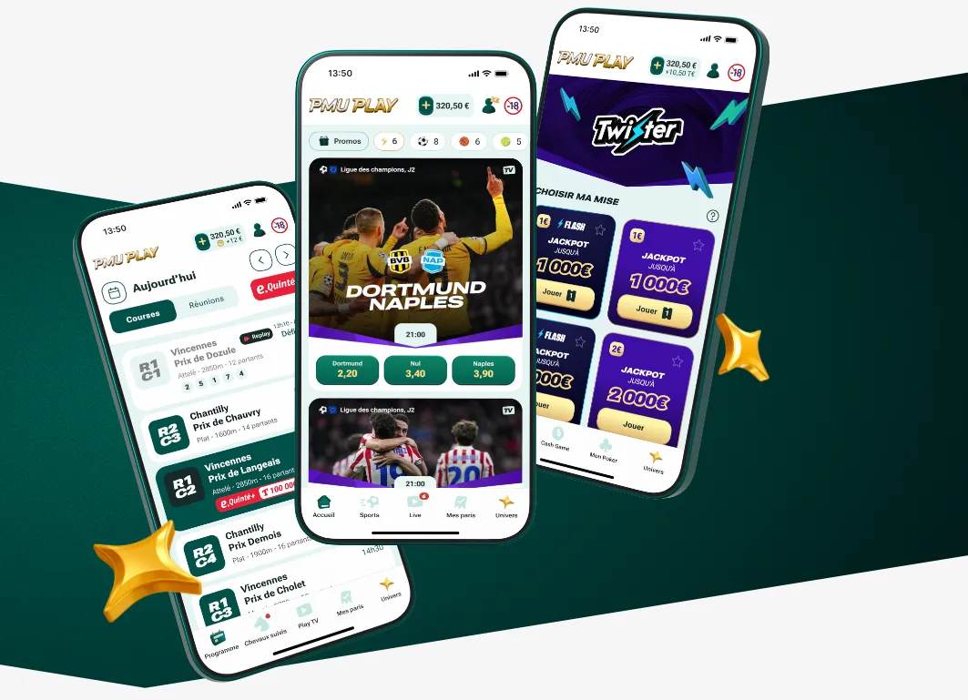 La nouvelle application PMU Play combien turf, sport et poker dans une seule app