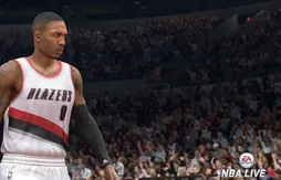 Damian Lillard sur la pochette de NBA Live 15