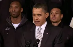 Les images des Lakers reçus par Barack Obama