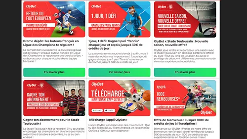 Promotions Olybet septembre 2025 : programme de fidélité, cotes boostées, parrainage et offres spéciales avec le code OLYUSA
