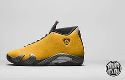 Une Air Jordan 13 aux couleurs des Lakers pour le mois de juillet