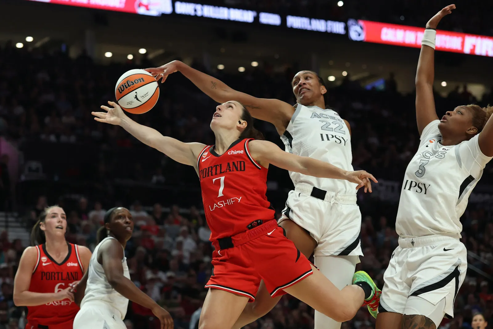 A'ja Wilson signe un retour tonitruant et replace les Aces au sommet
