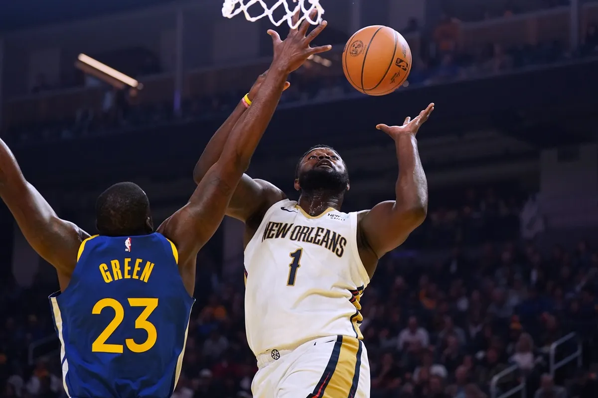 Draymond Green et Zion Williamson