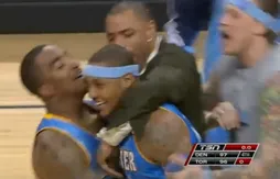 Un buzzer-beater de Carmelo Anthony rend muet le public de Toronto