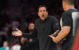 Le Heat en colère après la faute de LaMelo Ball sur Bam Adebayo