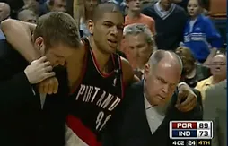 Nicolas Batum se blesse à la cheville