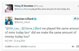 Twitter : Damian Lillard a de la répartie
