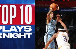 Le Top 10 de la nuit | Ja Morant a failli se cogner la tête sur le cercle…