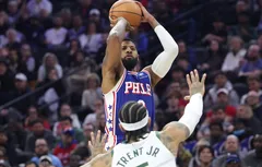 Le duo Paul George – Joel Embiid fait de gros dégâts face aux Bucks