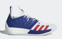 Bleu, blanc et rouge pour la adidas Harden Vol. 2