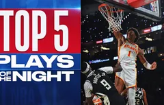 Le Top 5 de la nuit | Giannis Antetokounmpo et Jabari Smith Jr. éteignent la lumière