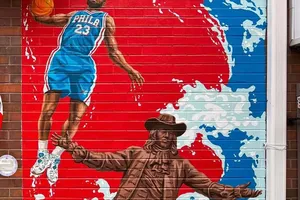 Quand William Penn envoie LeBron James au dunk sur un mur de Philadelphie