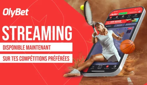 streaming en direct Olybet TV sur mobile pour parier UFC EuroLeague tennis