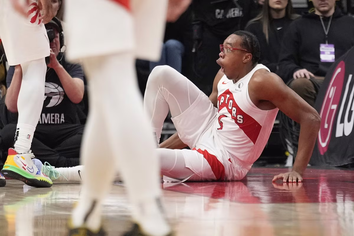 Scottie Barnes (Raptors) blessé contre les Knicks