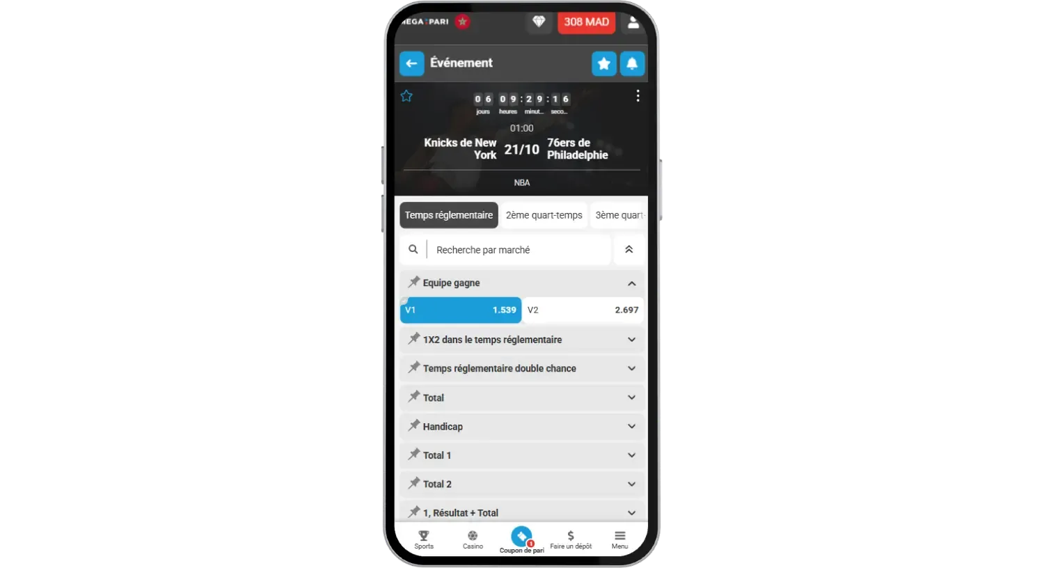 Avis sur les marchés Megapari