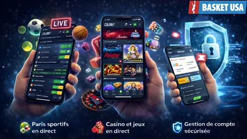Fonctionnalités de l'application mobile Coldbet : paris sportifs, casino live et jeux exclusifs