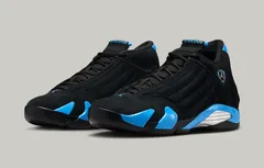 La Air Jordan 14 « University Blue » pied au plancher