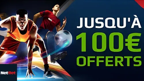 Netbet offre jusqu'à 100 € remboursés sur les paris sportifs