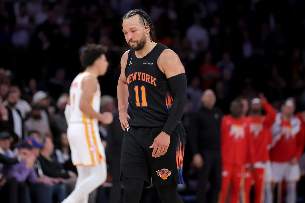 Jalen Brunson (Knicks) contre les Hawks lors du Game 2 du 1er tour des playoffs 2026