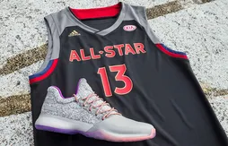 Adidas : du rose et du violet pour James Harden au All-Star Game