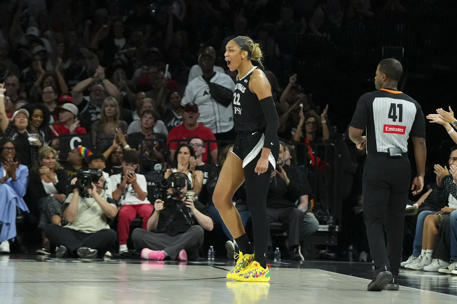 A'ja Wilson gâche la belle soirée de Dominique Malonga