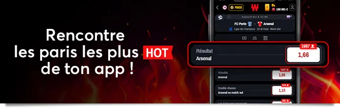 Découvre dès maintenant les paris HOT de Winamax