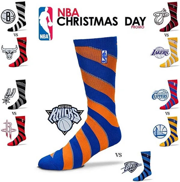 chaussettes NBA pour Noël