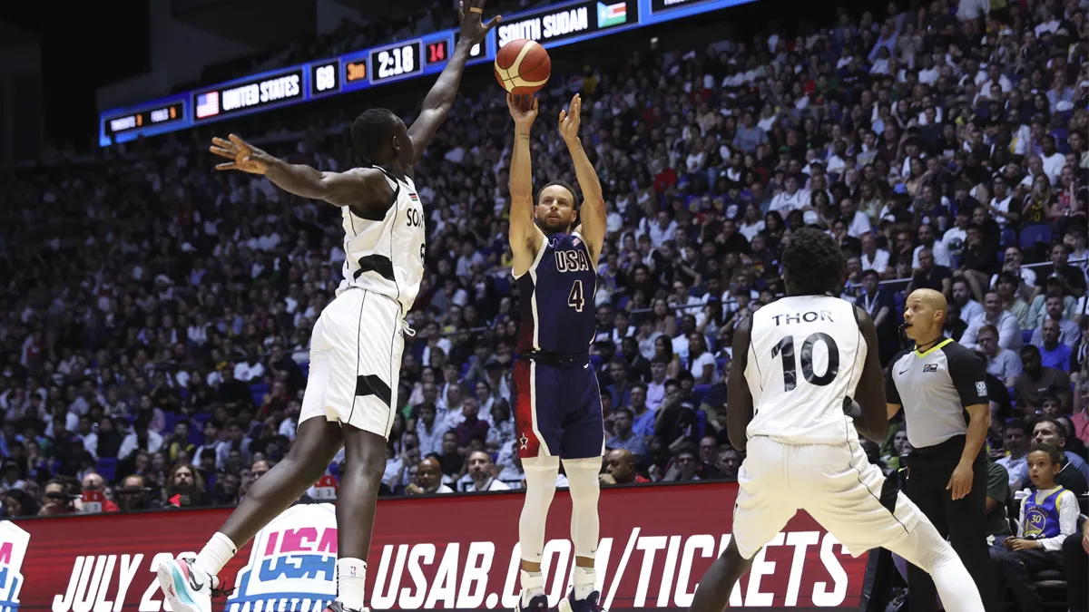Stephen Curry contre le Soudan du Sud