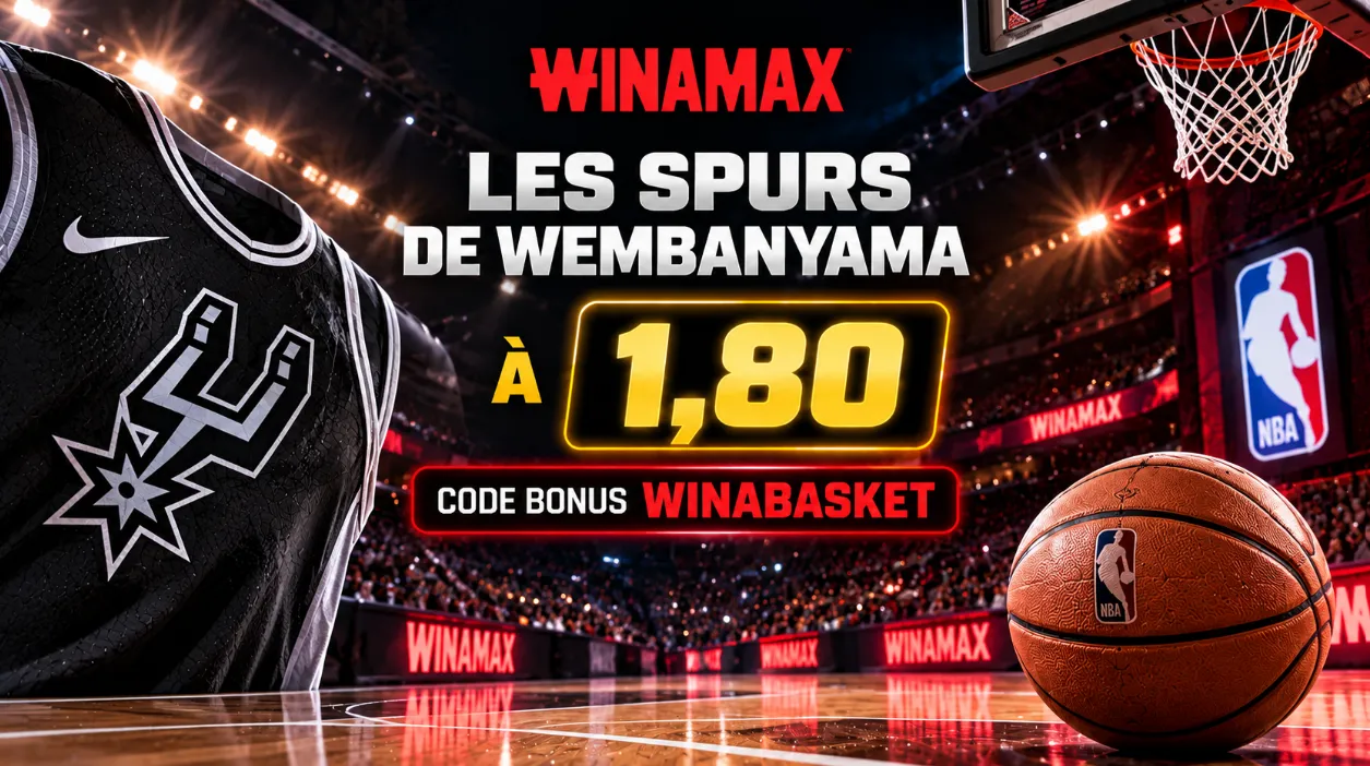 Les Spurs de Wembanyama à 1,80 avec le code bonus Winamax WINABASKET
