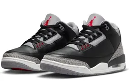 La Jordan 3 “Black Cement” a le cuir épais