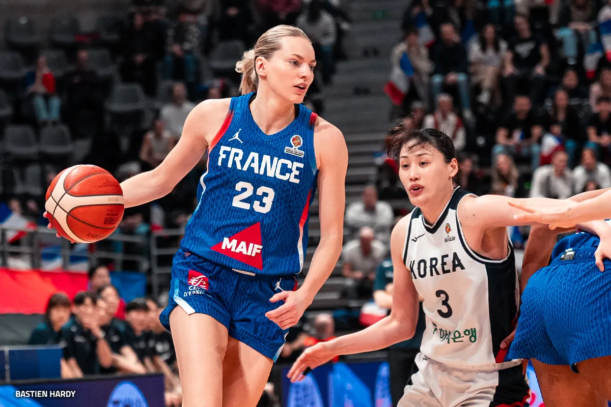 Marine Johannes avec les Bleues