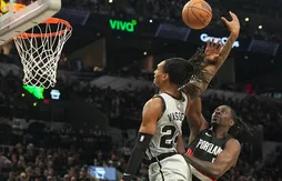 Sans Victor Wembanyama, les Spurs maîtrisent les Blazers