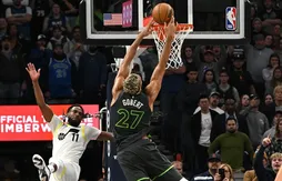 Rudy Gobert et les Wolves surpris par le Jazz après prolongation