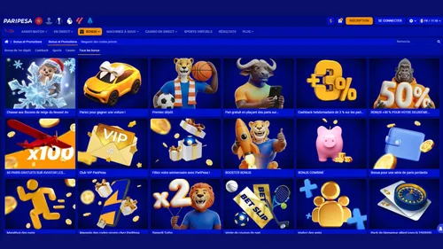 Profitez des promotions sur Paripesa