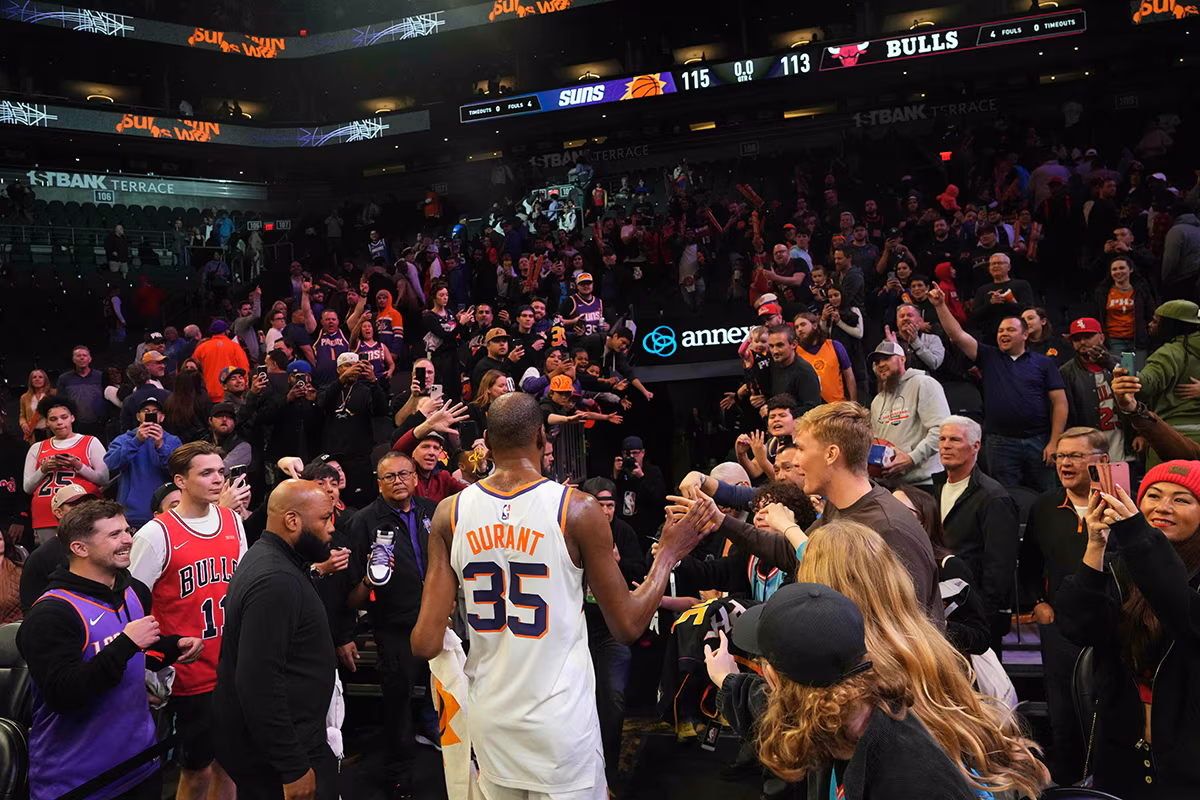 Kevin Durant face aux Bulls
