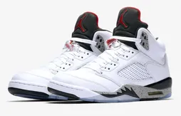 Les photos officielles de l’Air Jordan 5 “White Cement”