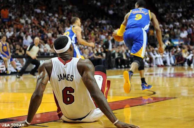 LeBron James à terre