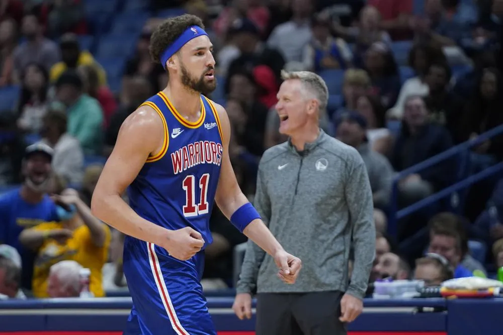 Klay Thompson Steve Kerr