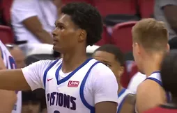 Ausar Thompson se montre face aux Raptors