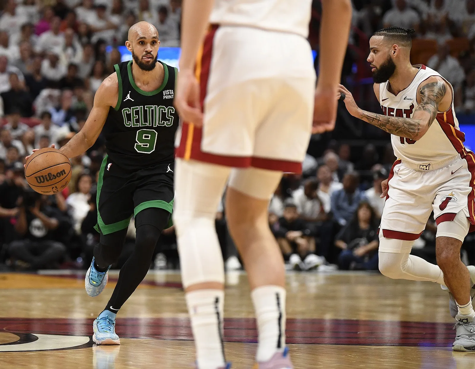 Derrick White (Celtics) lors du Game 4 contre le Heat