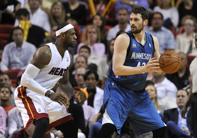 LeBron James et Kevin Love réunis